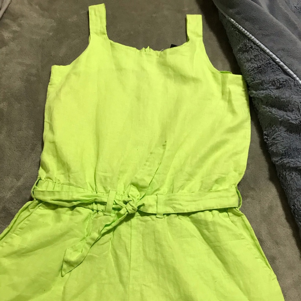 Neon green romper